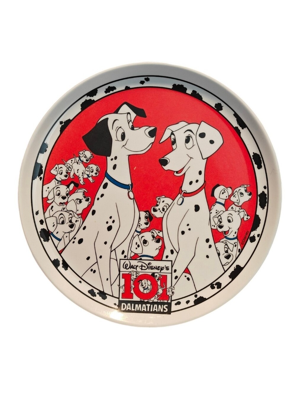 Disney Zak Designs VINTAGE  Disney 101 Dalmatians Character Theme Plate 1993